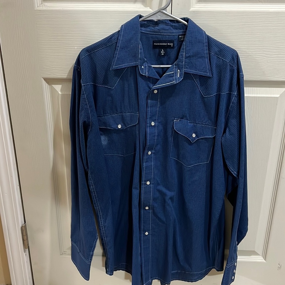 Mens Panhandle Slim Long Sleeve Shirt